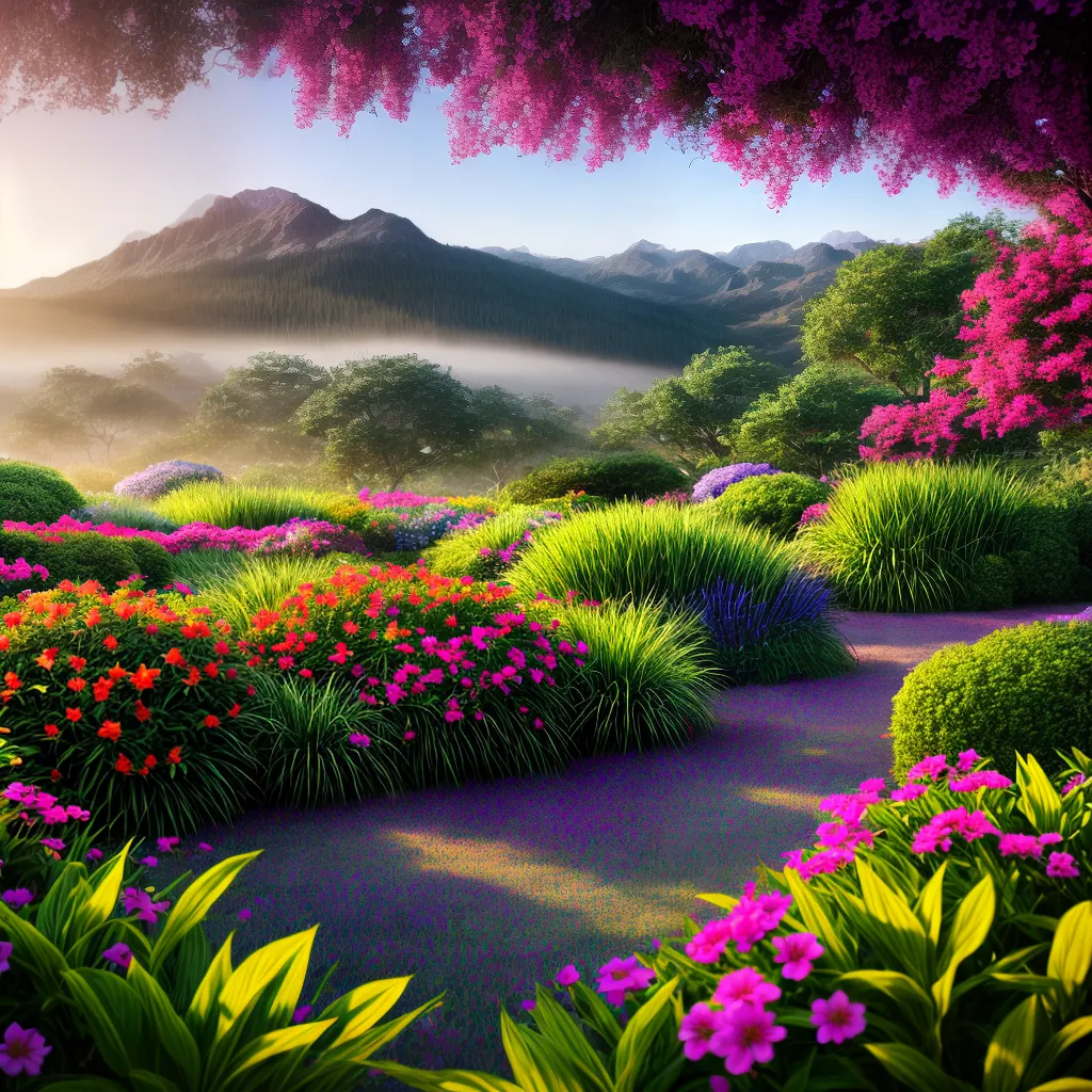 Fotos jardim flores coloridas crescimento sucesso