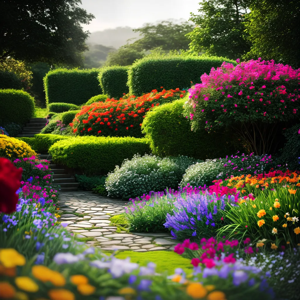 Fotos jardim flores coloridas sonhos