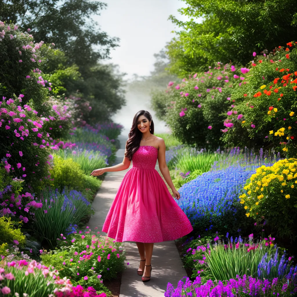 Flora, Possibilitação e Roupa: Desvende o mistério por trás dos seus sonhos. 6 Fotos jardim flores mulher borboletas hummingbirds