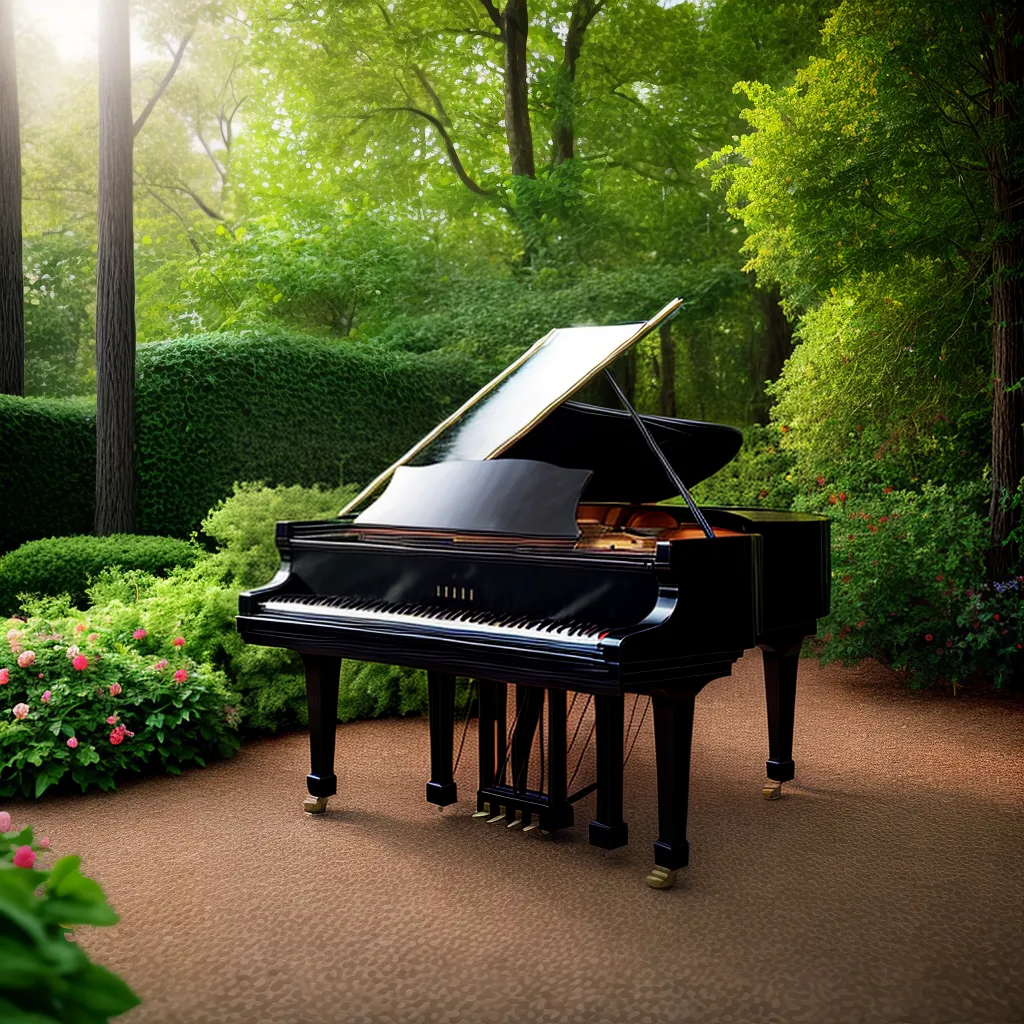 Fotos jardim flores piano natureza harmonia