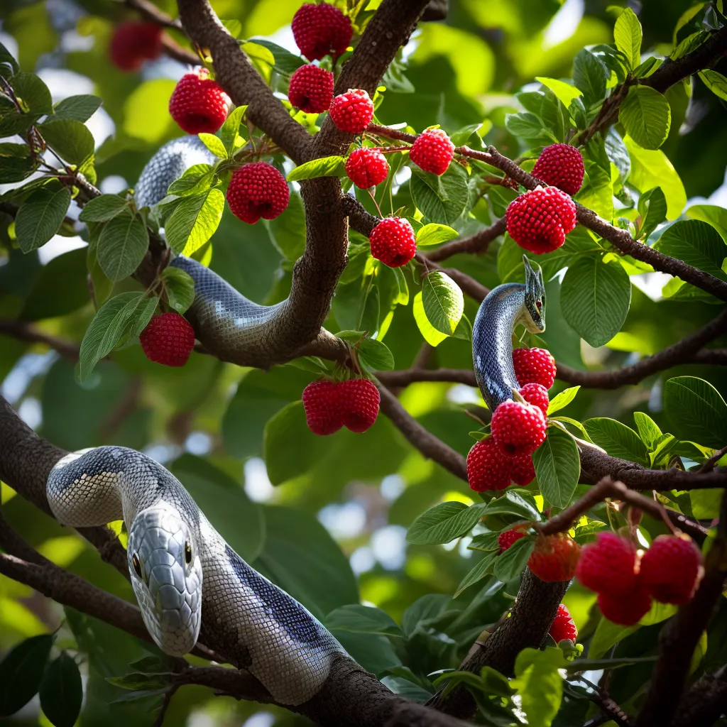 : Qual o Significado de Sonhar com uma Cobra em um Jardim de Frutas? 3 Fotos jardim frutas cobra sol