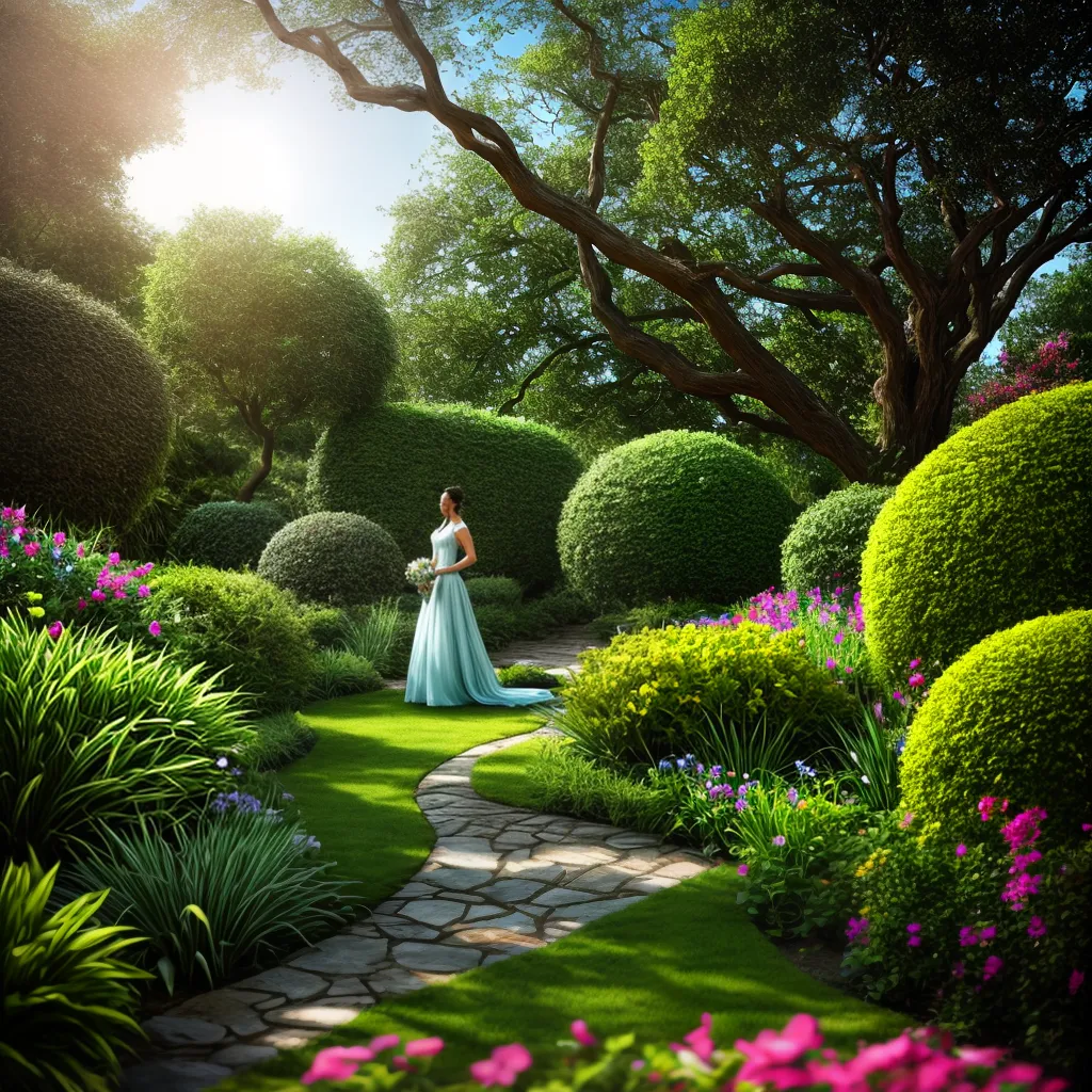 Fotos jardim magico arvore borboletas passaros