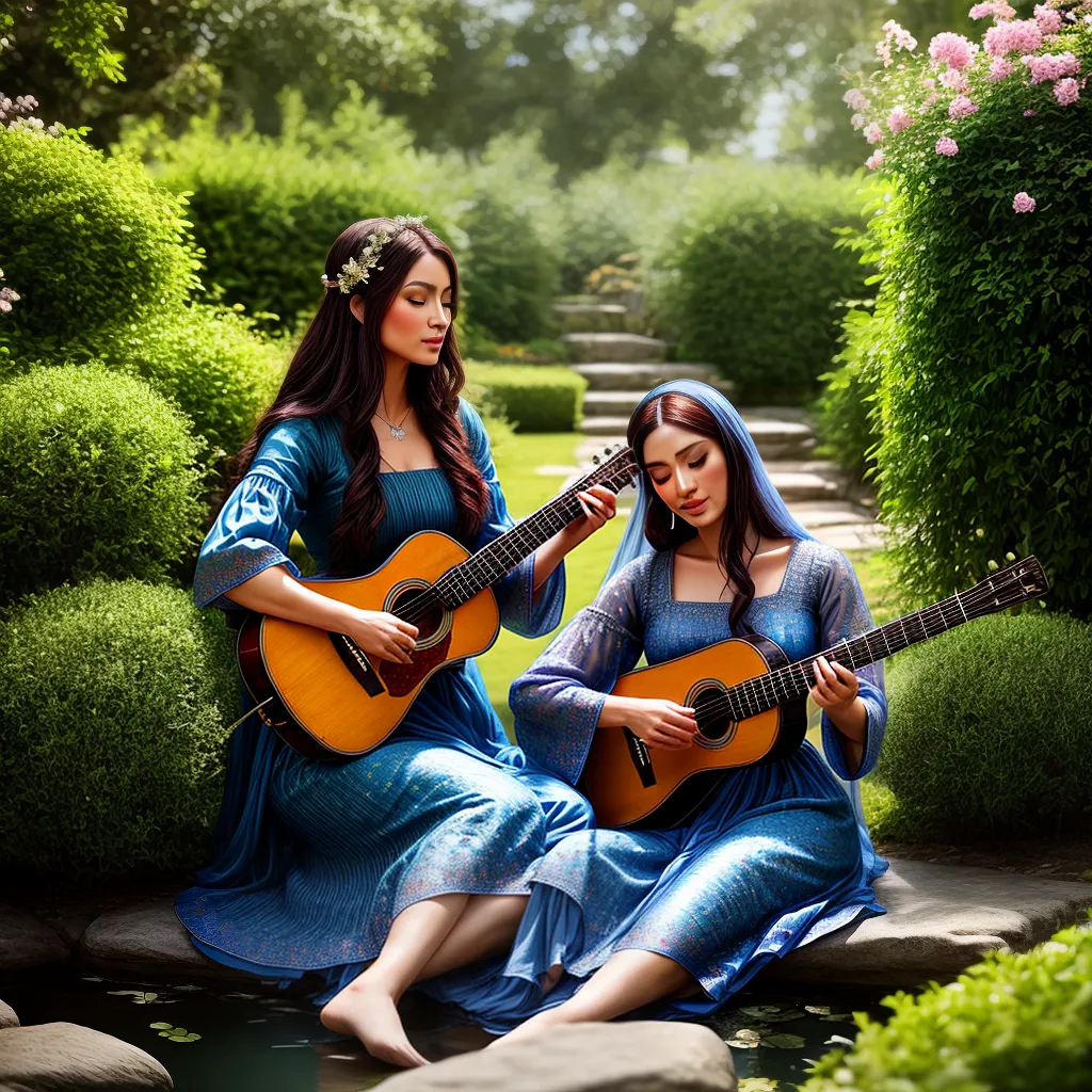 O Fascínio dos Trovadores: Interpretando o Significado de Sonhar com Menestréis 3 Fotos jardim medieval troubadour lute romance