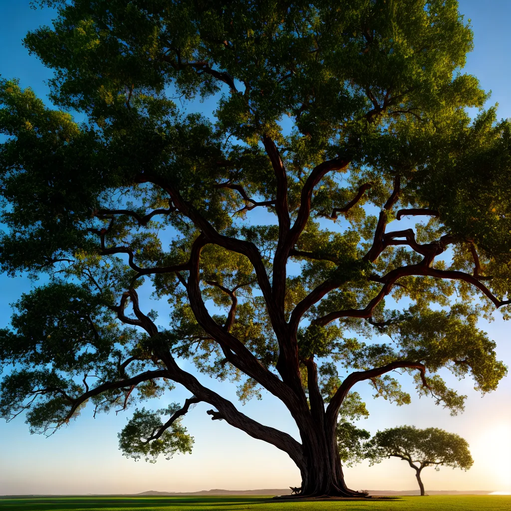 Árvore de Jatobá em Sonho: simbolismo ancestral e natural. 3 Fotos jatoba arvore raiz forte luz dourada