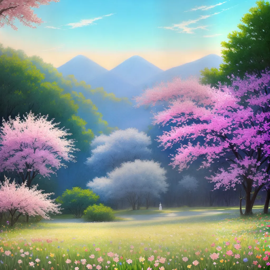 Fotos jimin paz campo flores ceu azul