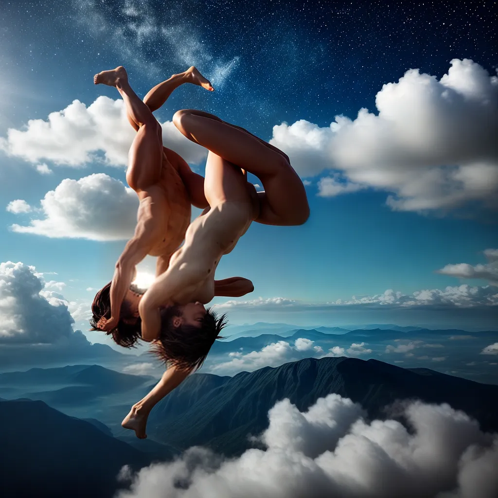 Fotos judo lutador flutuando sonho estrelas