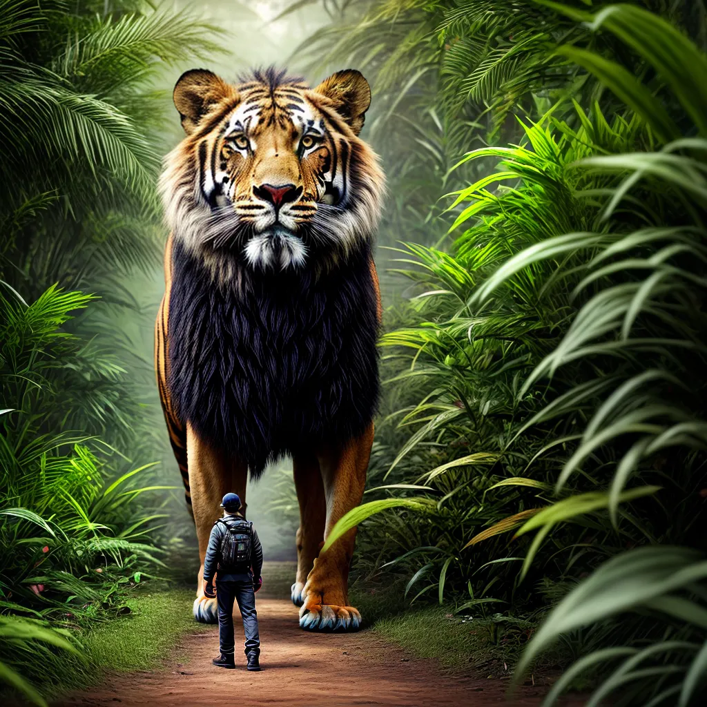 Fotos jungle animais medo confronto