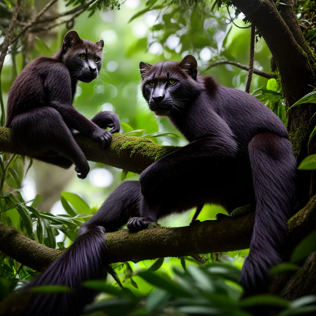 Fotos jungle brasileira animais jaguar macacos
