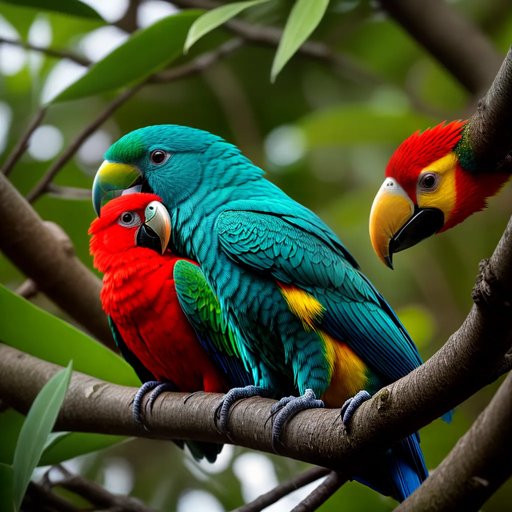 Fotos jungle exotica sonhador animais coloridos