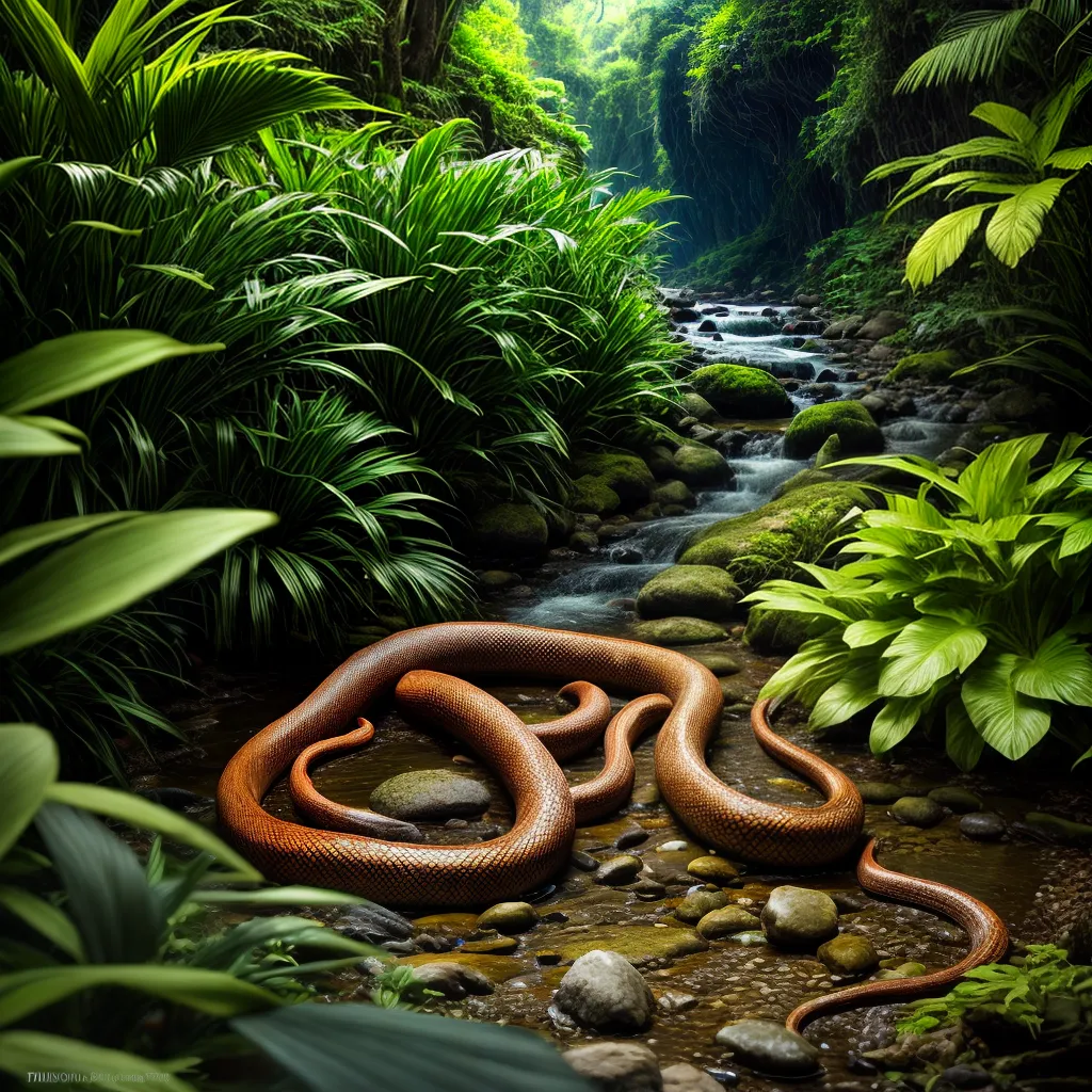 Fotos jungle rio animais cobra misterio