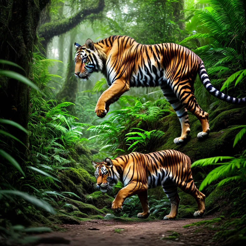 Sonhar com animais selvagens na selva: o que significa e como interpretar 3 Fotos jungle tigre aventura perigo instinto