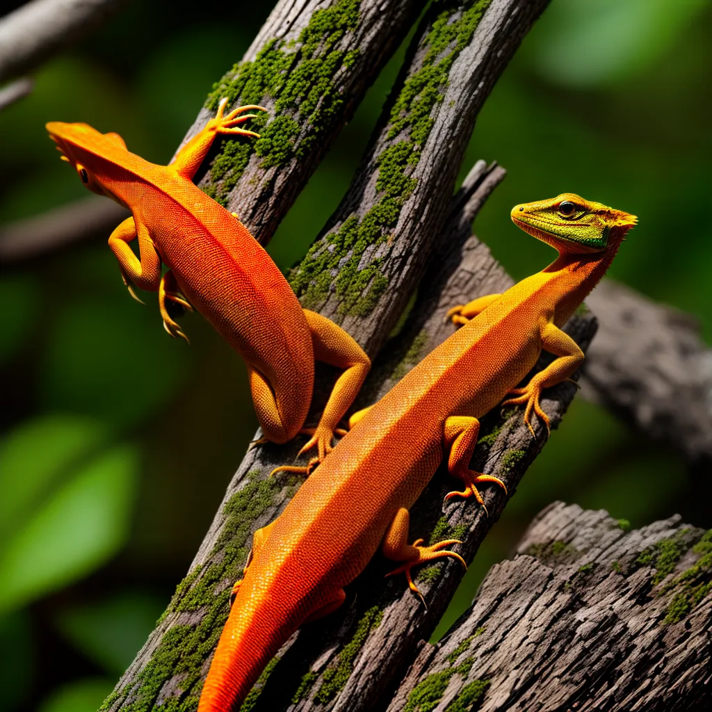Fotos lagarto fogo sol ramo adaptacao