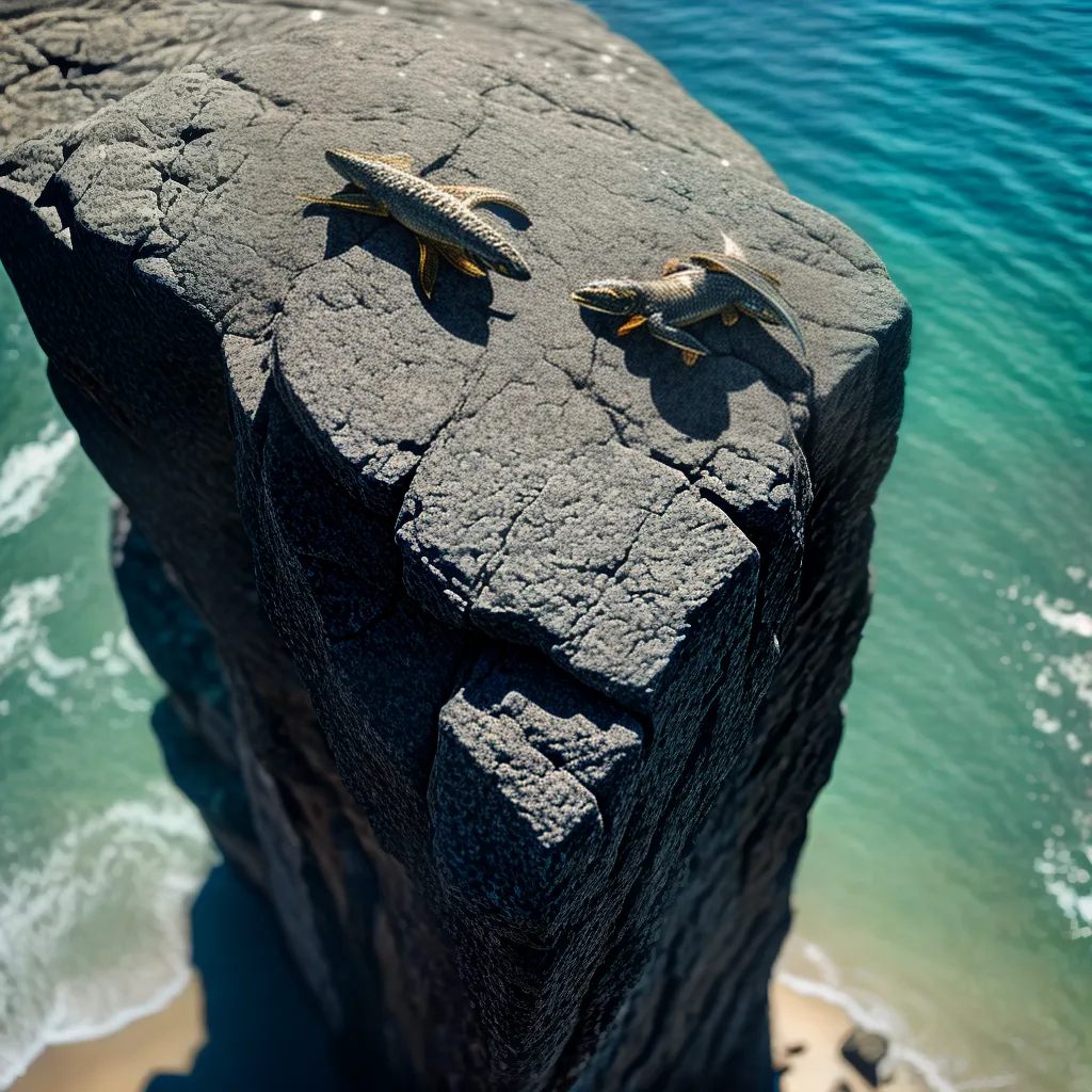 Fotos lagarto mar subconsciente paisagem onirica