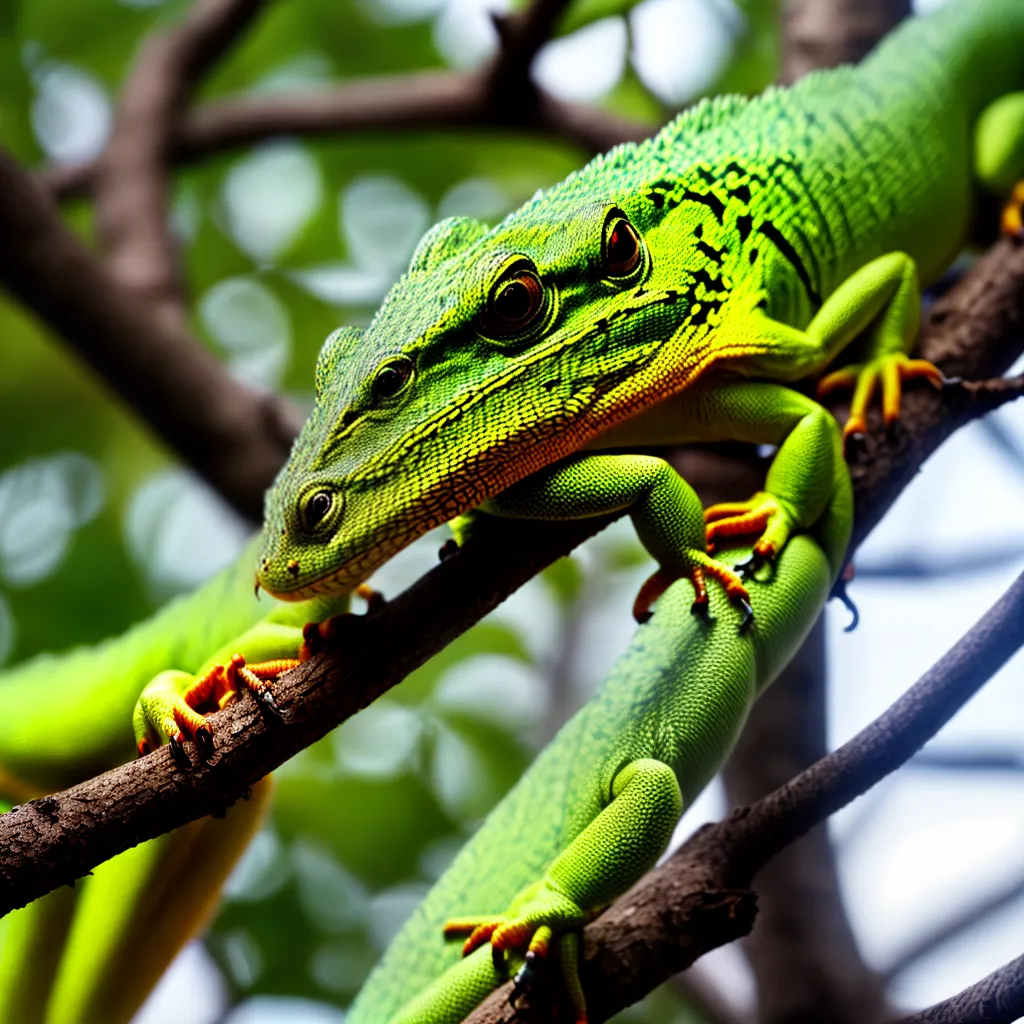 Fotos lagarto verde olhar simbolo