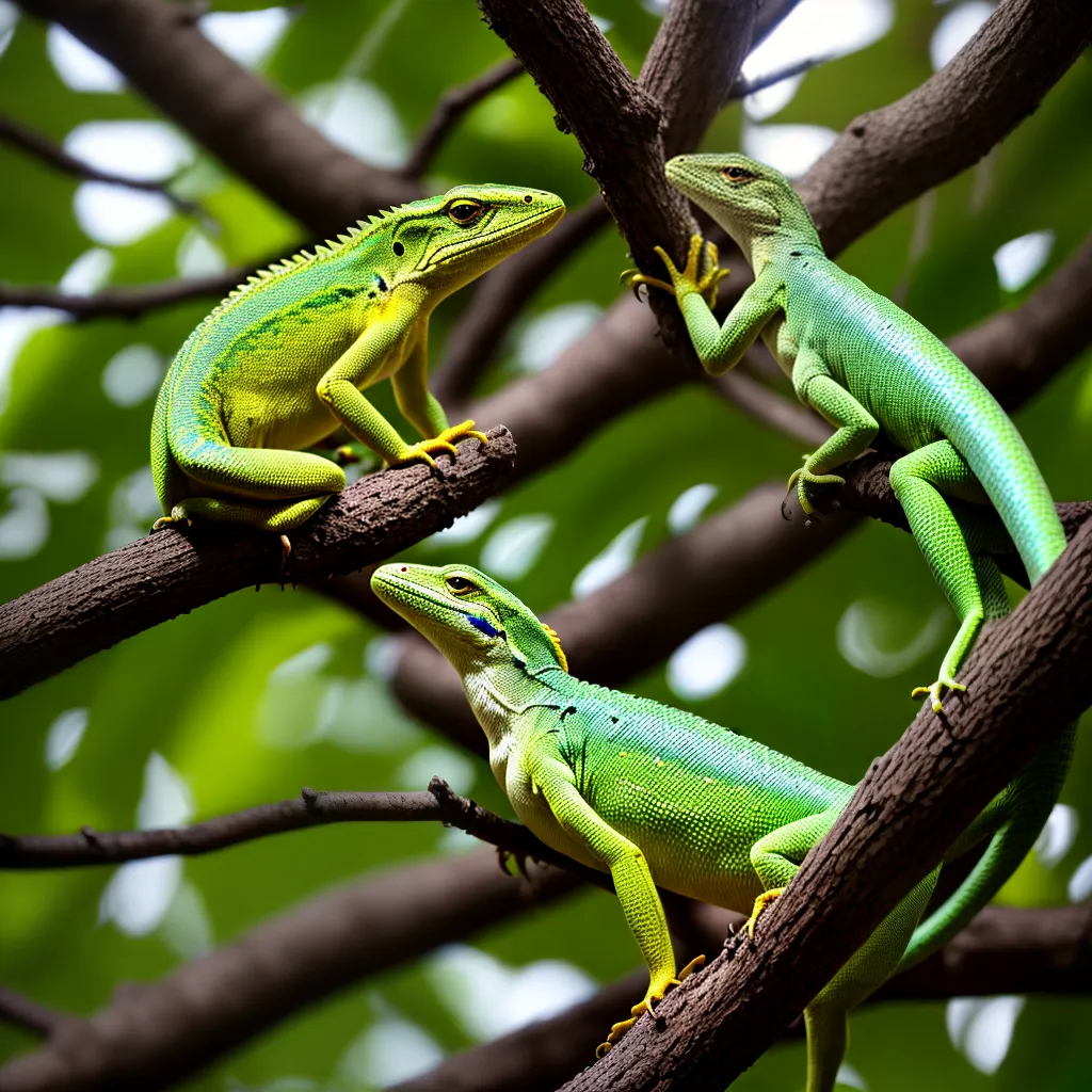 Fotos lagarto verde ramo subconsciente medo