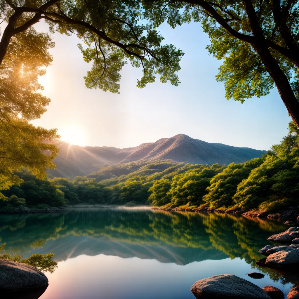 Fotos lago amanhecer reflexo sonhos agua