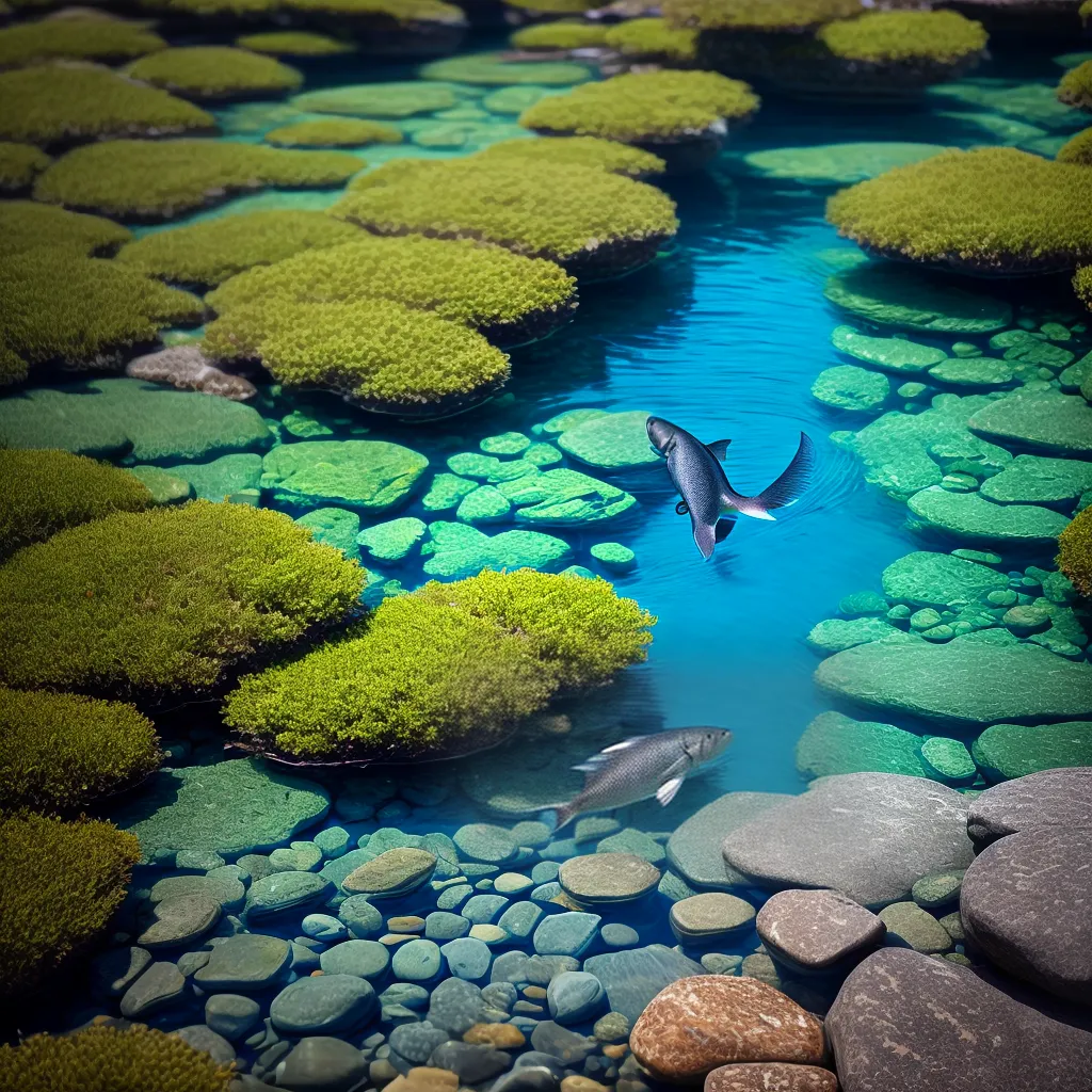 Explorando o Subconsciente: O Significado de Sonhar com Água e Peixes 2 Fotos lago azul peixes sonhos paz