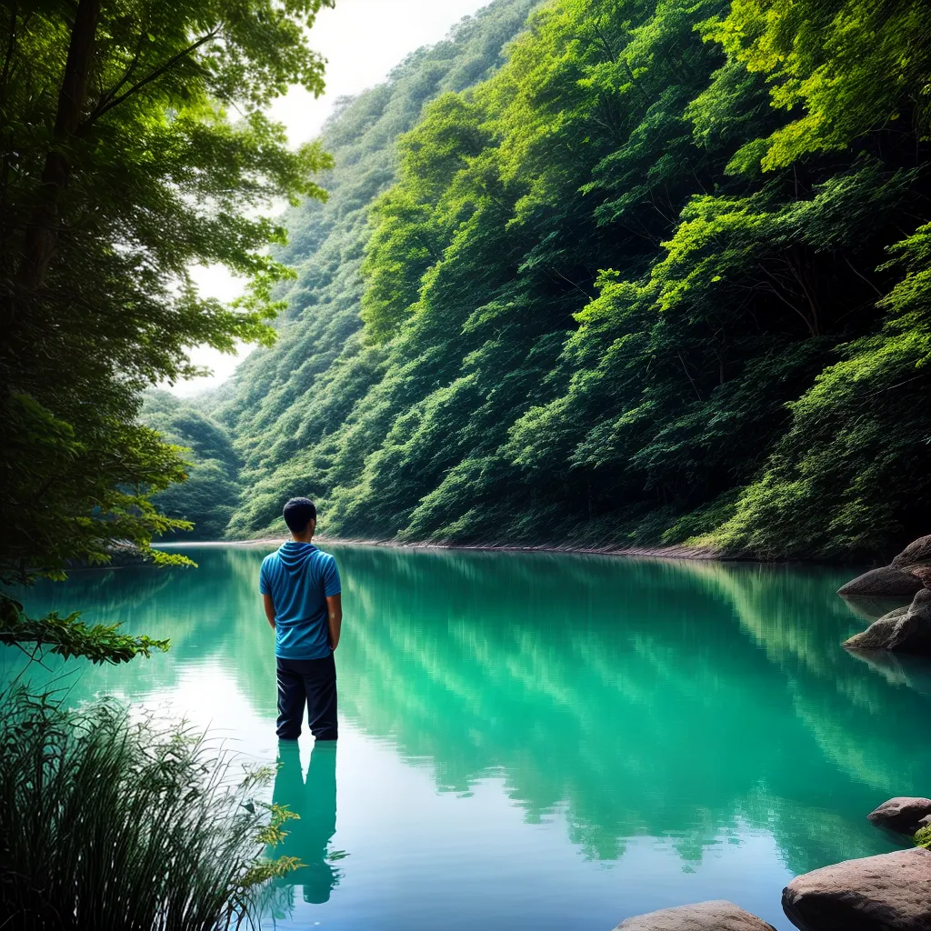 Descubra o significado de sonhar com água: interpretações e simbologias 2 Fotos lago azul reflexo arvores paz