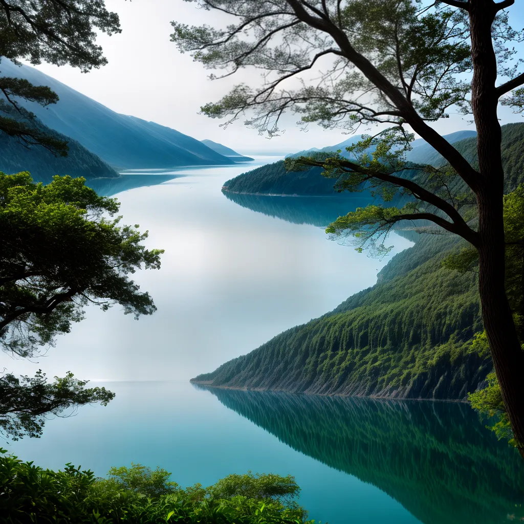 Fotos lago ceu azul reflexo subconsciente