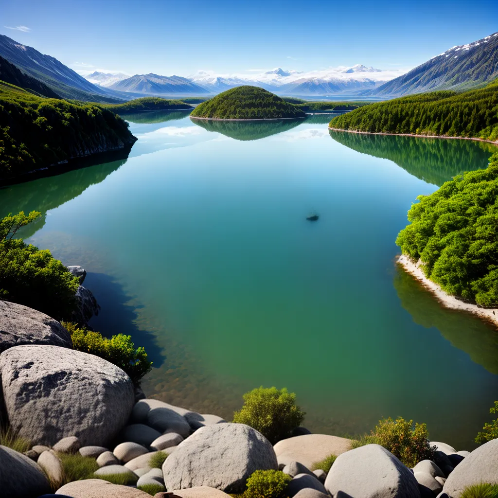 Fotos lago ceu reflexo espiritualidade presenca