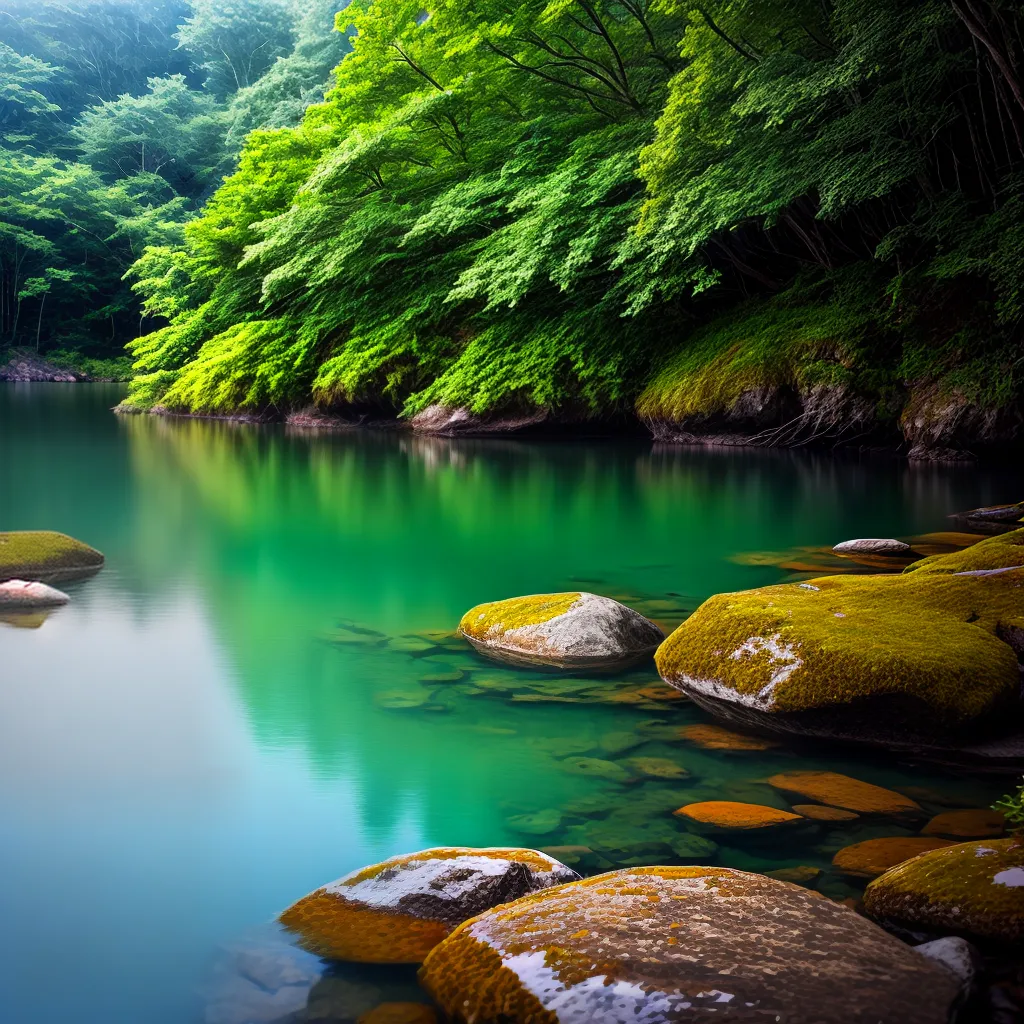 os Naturais: Água, Algas e Meio Ambiente 4 Fotos lago cristalino natureza protecao ecossistema