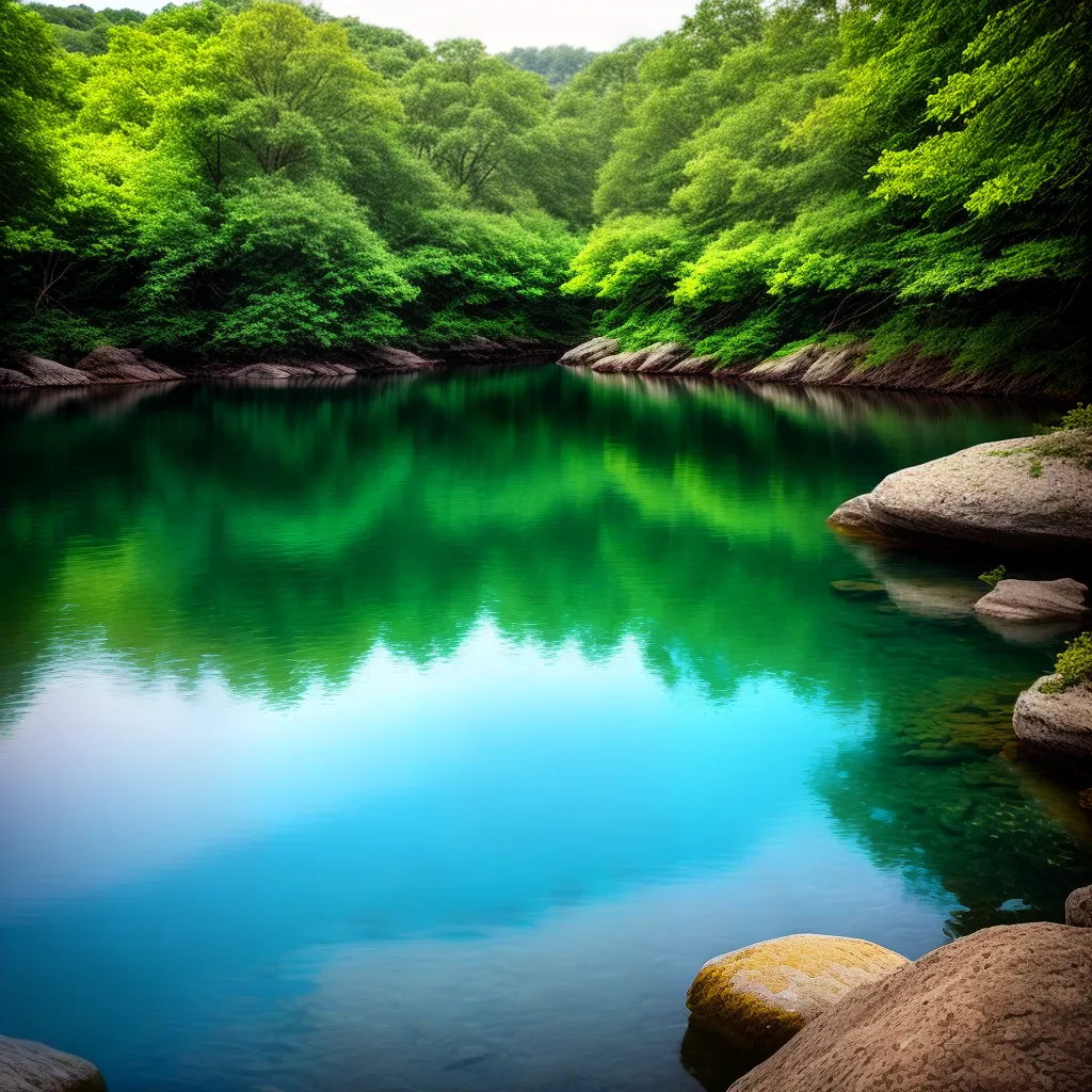 ho com Água Limpa e Cristalina 6 Fotos lago cristalino natureza reflexo sereno