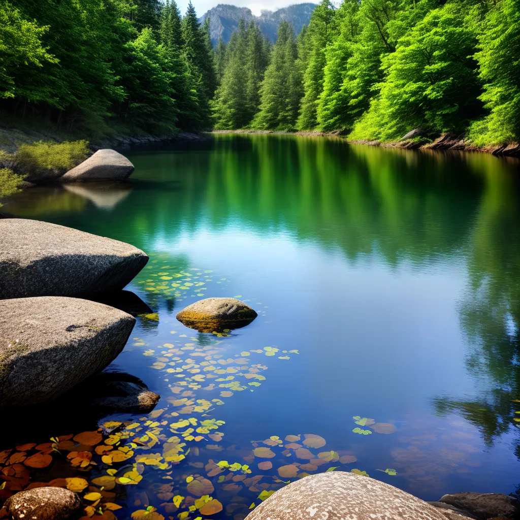 Fotos lago estrelas reflexo agua paz
