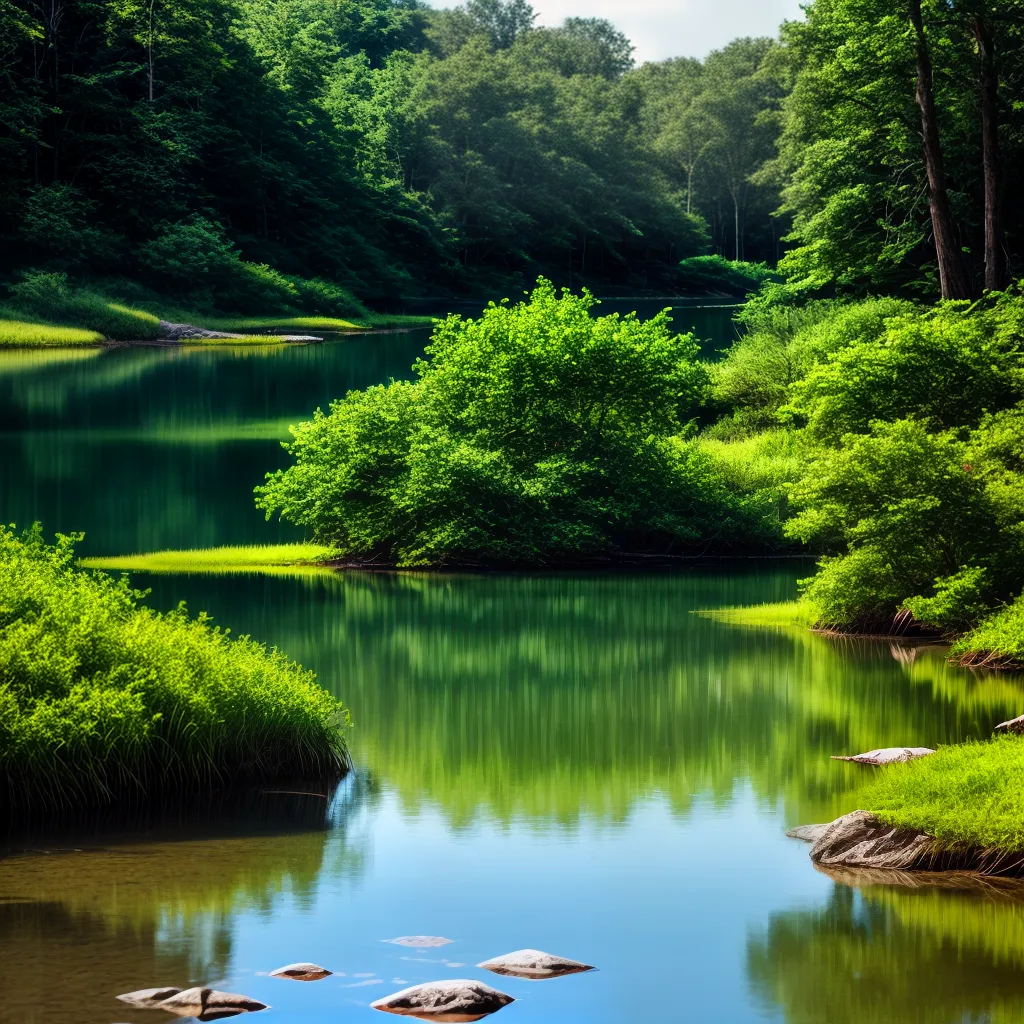 Investindo em Autoconhecimento: Descubra o Significado de Sonhar com Lago 3 Fotos lago floresta serenidade
