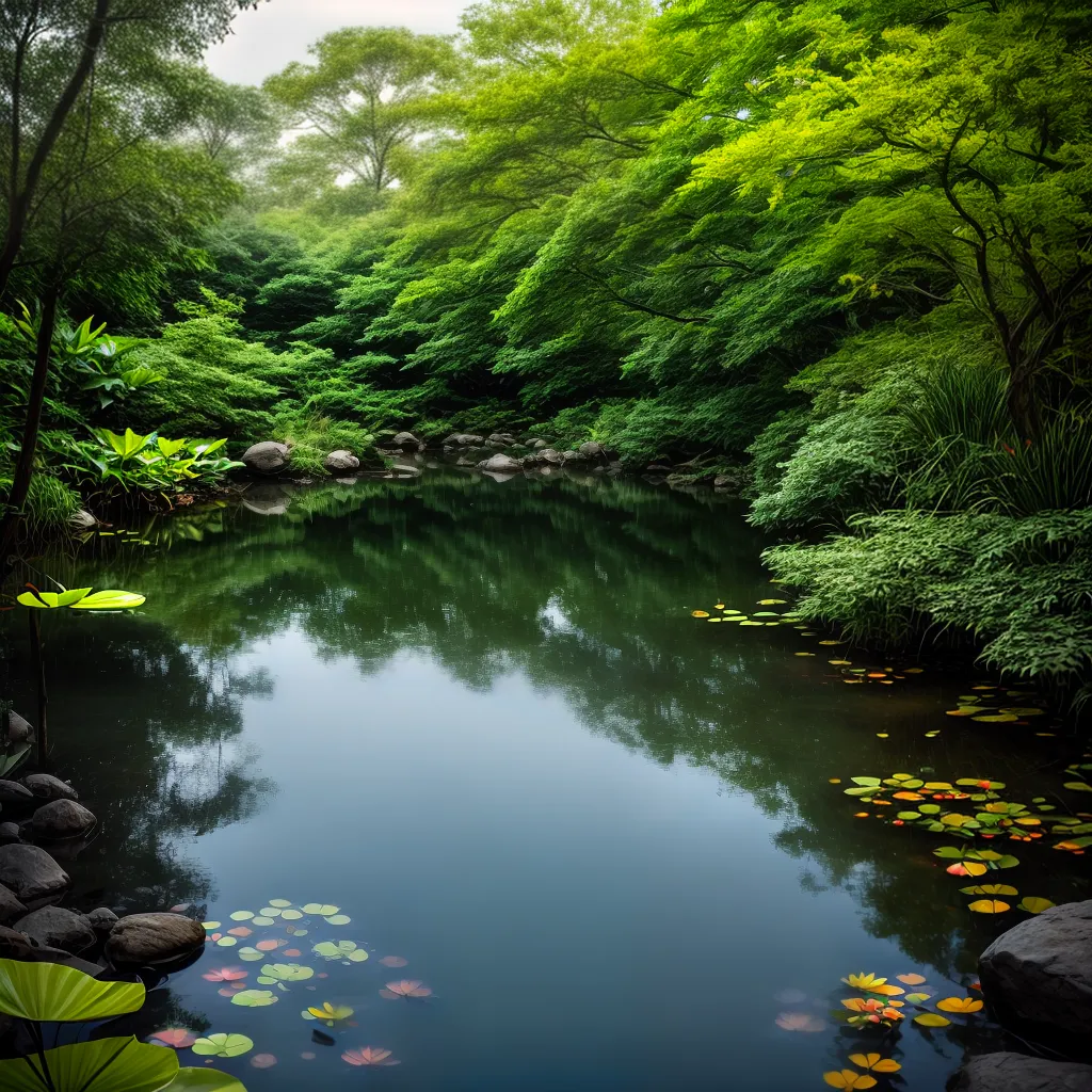 ado de sonhar com plantas aquáticas e sensações viscerais. 2 Fotos lago lotus folhagem tranquilidade