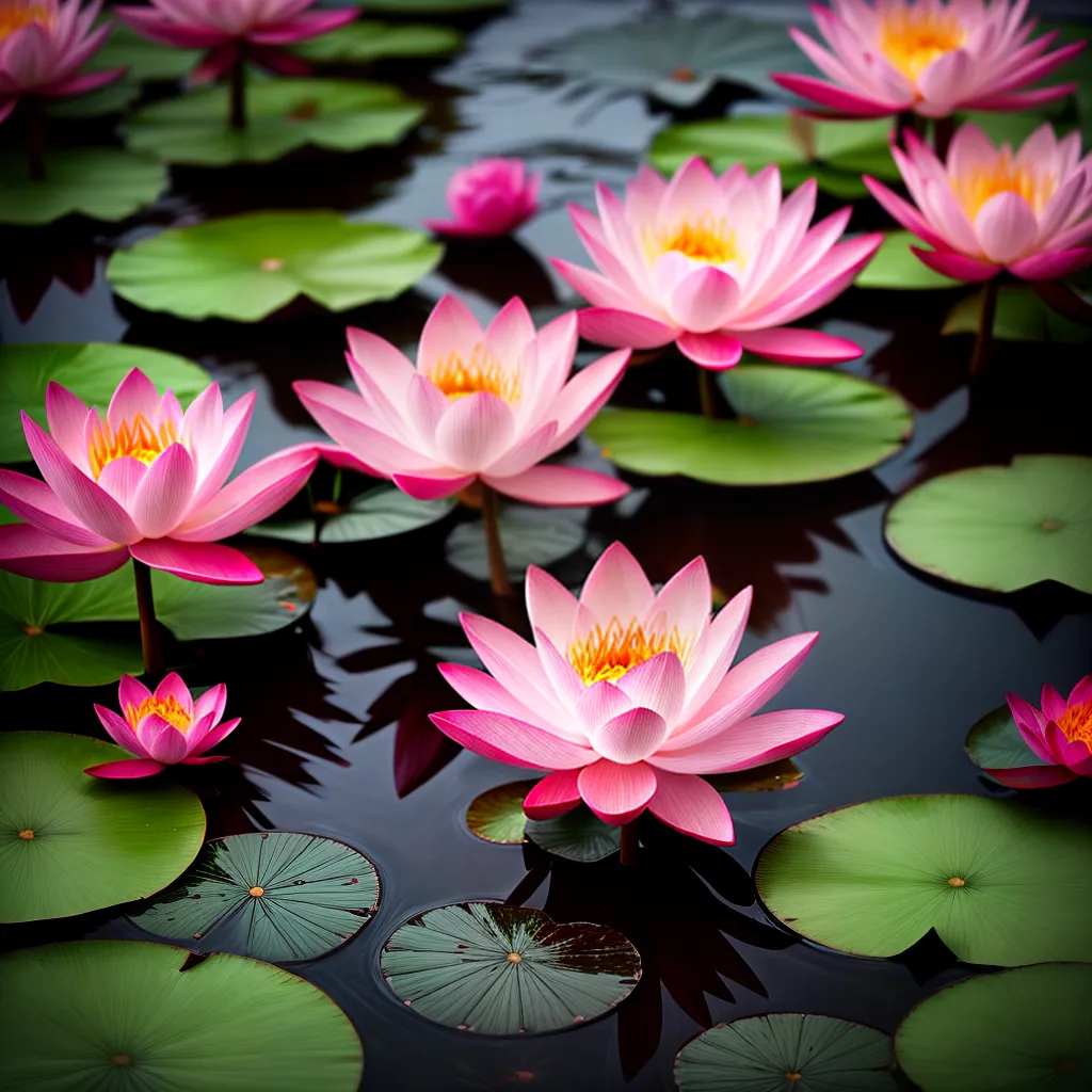 Fotos lago lotus rosa branco paz