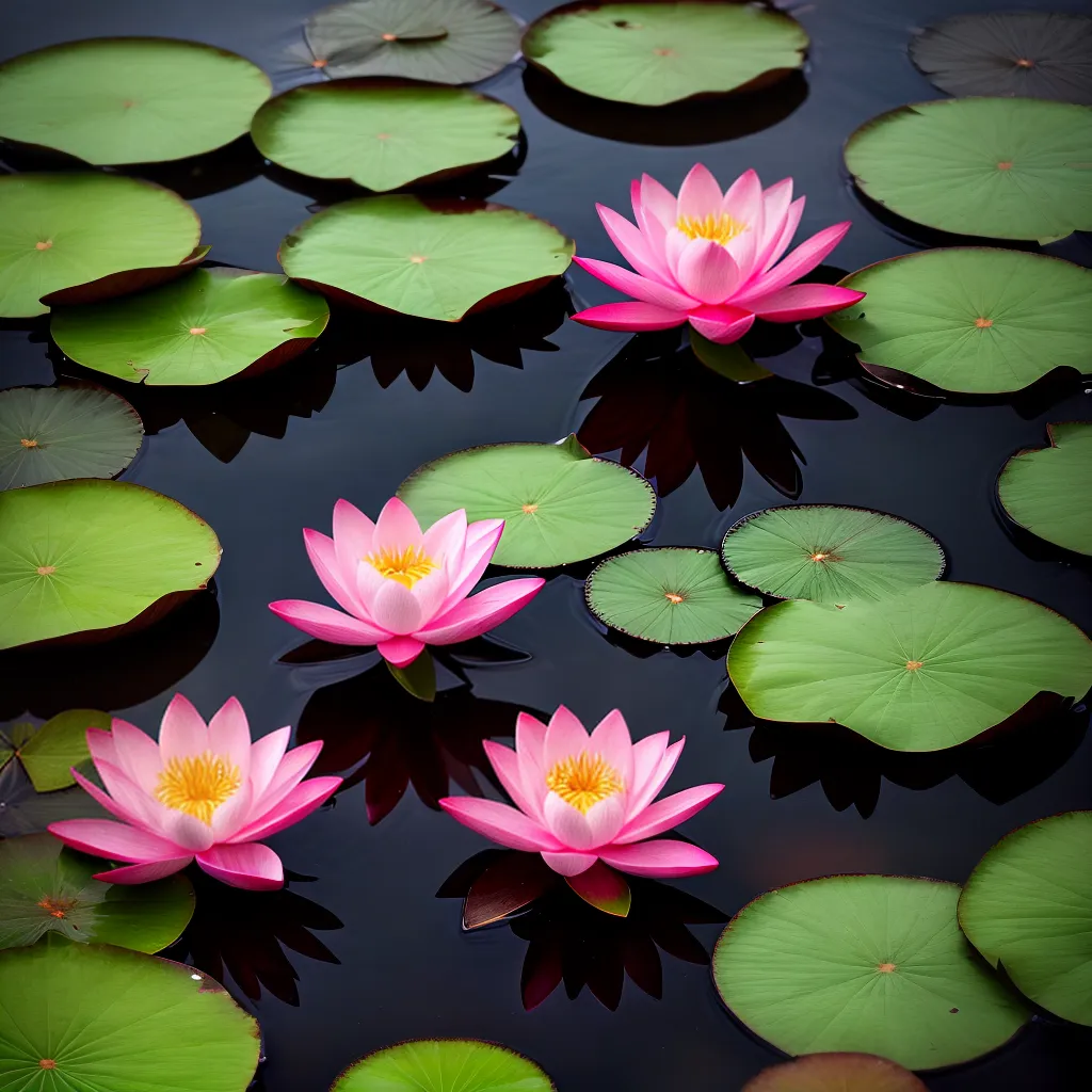 Fotos lago lotus serenidade espiritualidade