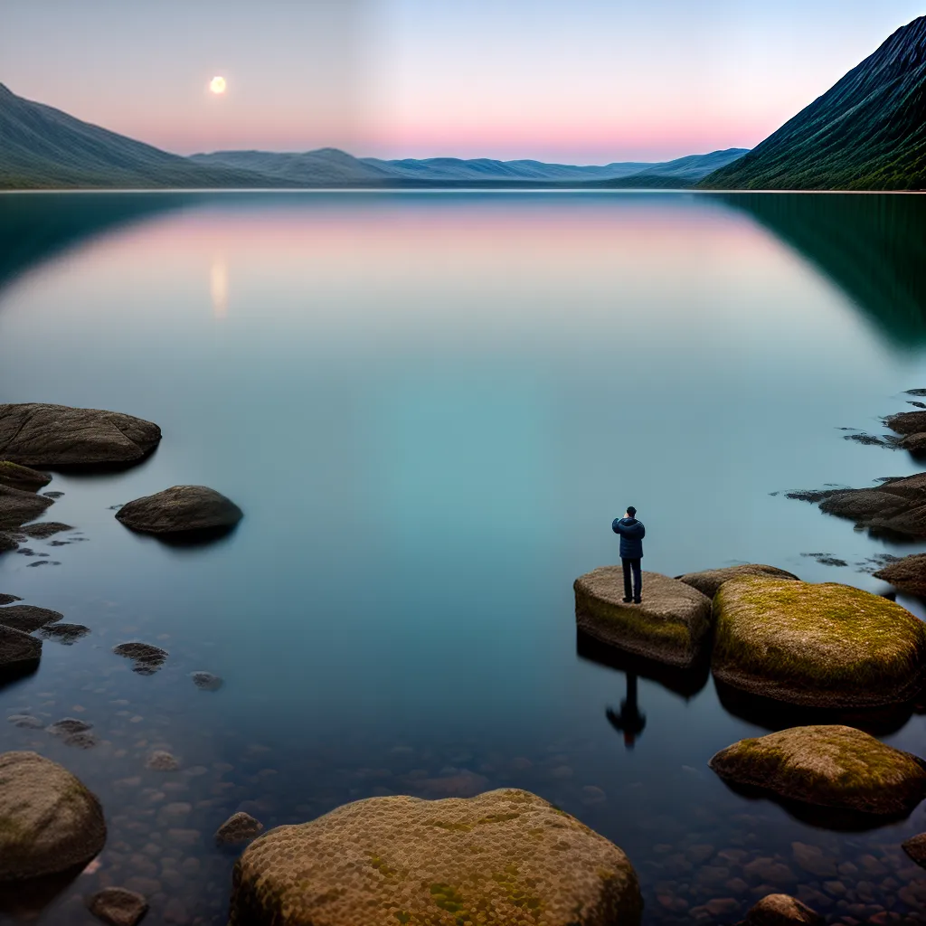 blog: Desvendando os Mistérios dos Sonhos com Água 6 Fotos lago lua reflexao mente profunda