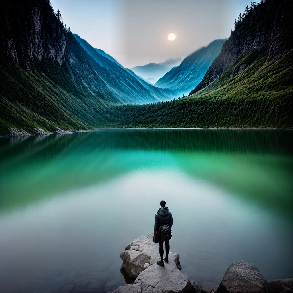 Os Mistérios por Trás do Significado de Sonhar com Água - temática: Espiritualidade e Autoconhecimento. 6 Fotos lago luar reflexao contemplacao subconsciente