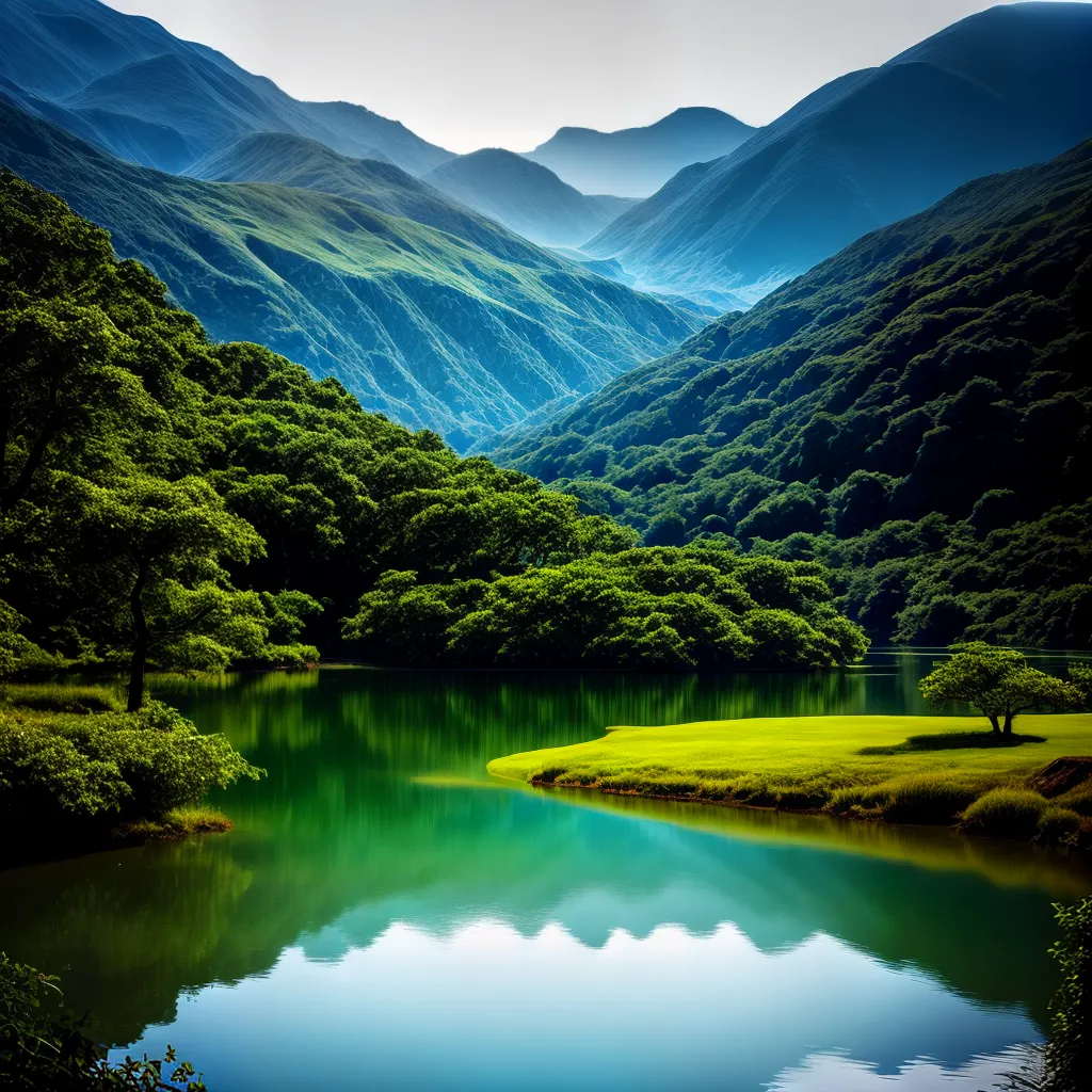 Os Mistérios por Trás do Significado de Sonhar com Água - temática: Espiritualidade e Autoconhecimento. 3 Fotos lago luar reflexo vegetacao serenidade