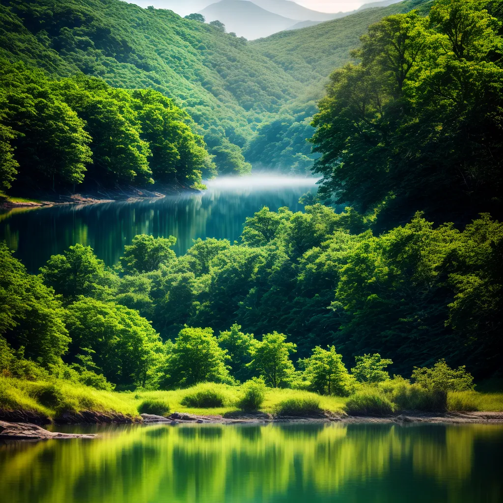 Investindo em Autoconhecimento: Descubra o Significado de Sonhar com Lago 1 Fotos lago montanhas reflexo sol serenidade