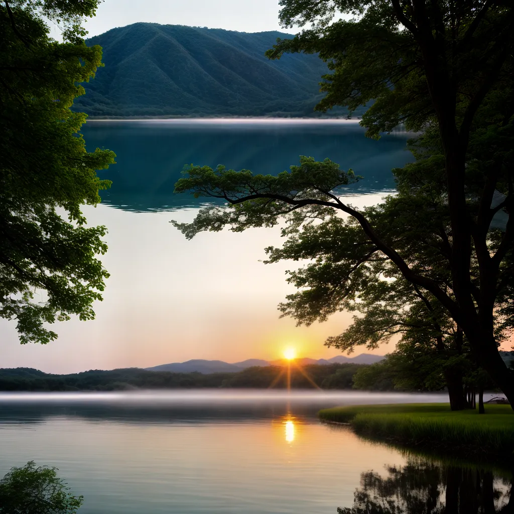 Paz Interior: O Significado de Sonhar com Serenidade 6 Fotos lago paz por do sol reflexo 1