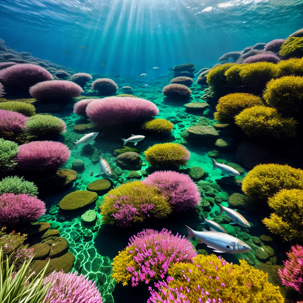 Fotos lago peixes coloridos subconsciente crescimento