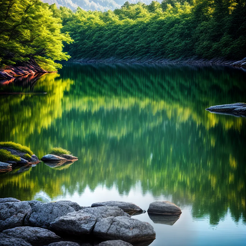 Fotos lago pescaria tranquilidade sonho