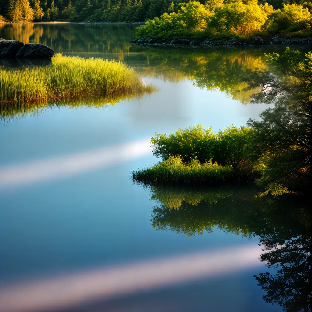 Entenda o significado de sonhar com água: reflexões sobre a ansiedade no sonho 2 Fotos lago por do sol reflexo arvores tranquilidade