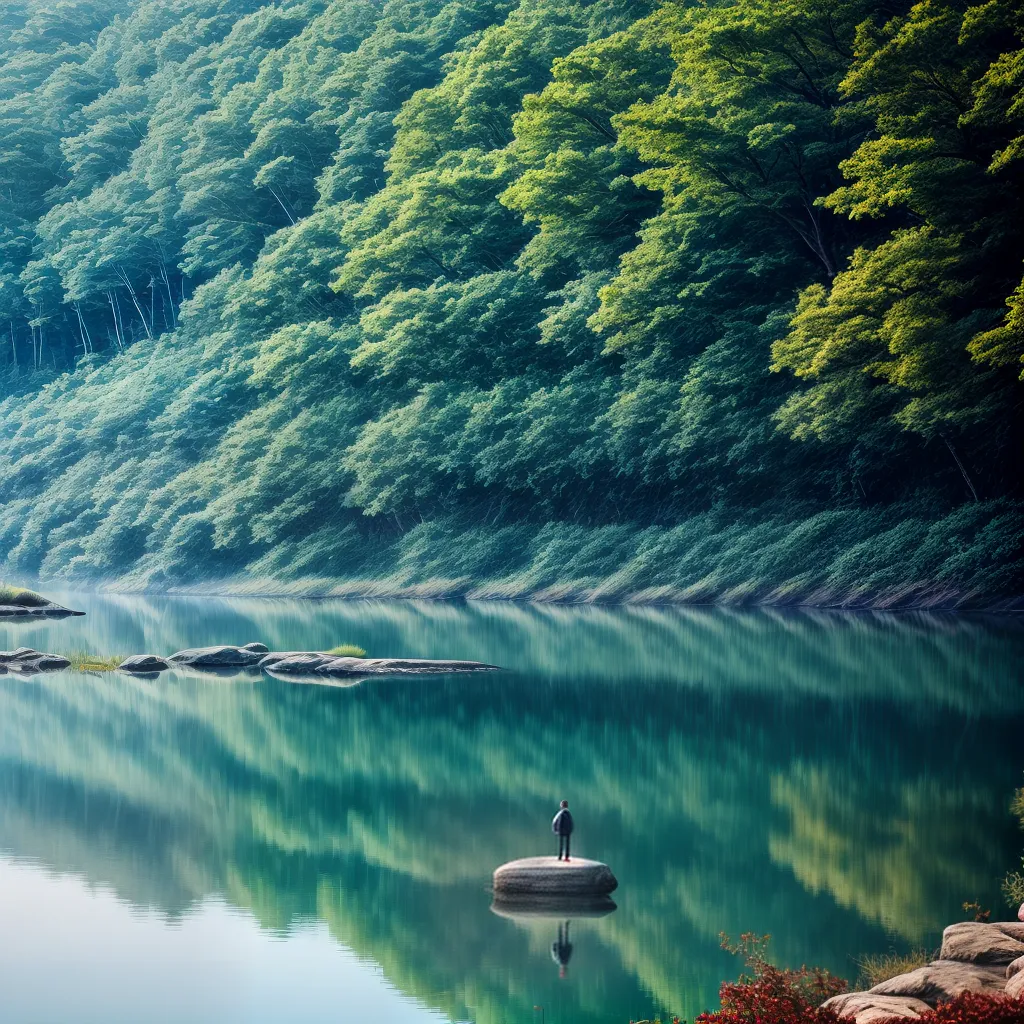 Fotos lago reflexao ceu arvores subconsciente