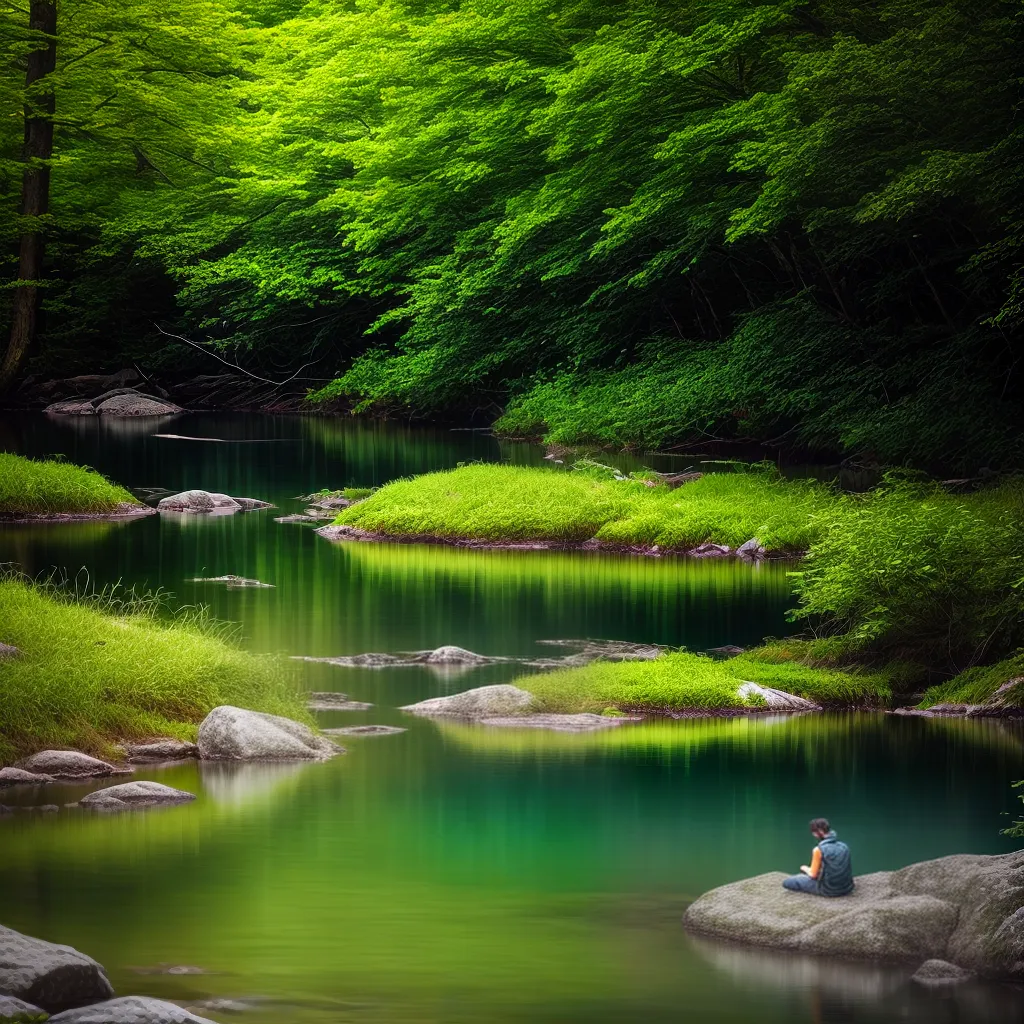 ação dos Sonhos: Descubra o que significa sonhar com água e suas variações 3 Fotos lago reflexao pessoa natureza paz