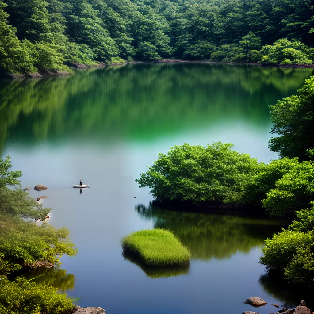 Explorando a hidrografia dos sonhos: Significado de água em sonhos. 2 Fotos lago reflexao serenidade autoconhecimento