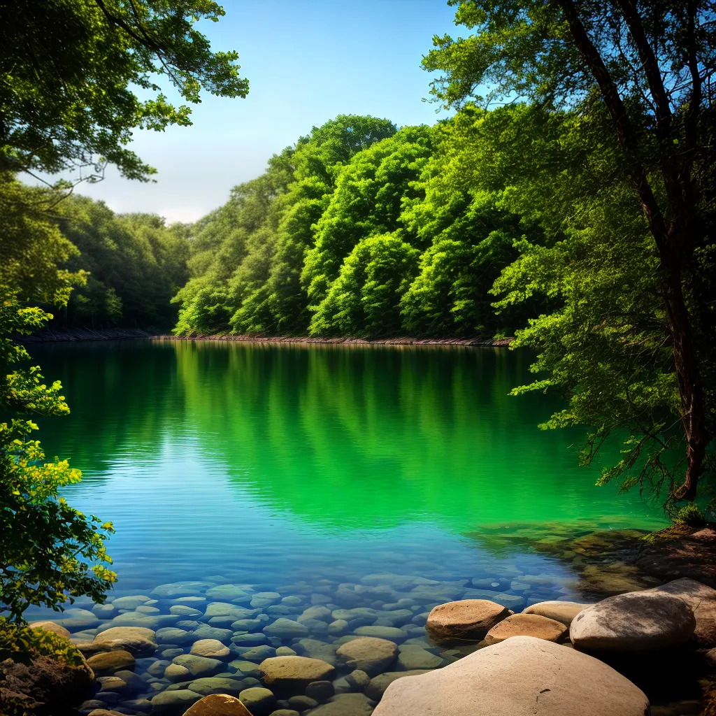 Qual o Significado de Sonhar com Água Limpa e Cristalina? 4 Fotos lago sereno agua cristalina natureza paz