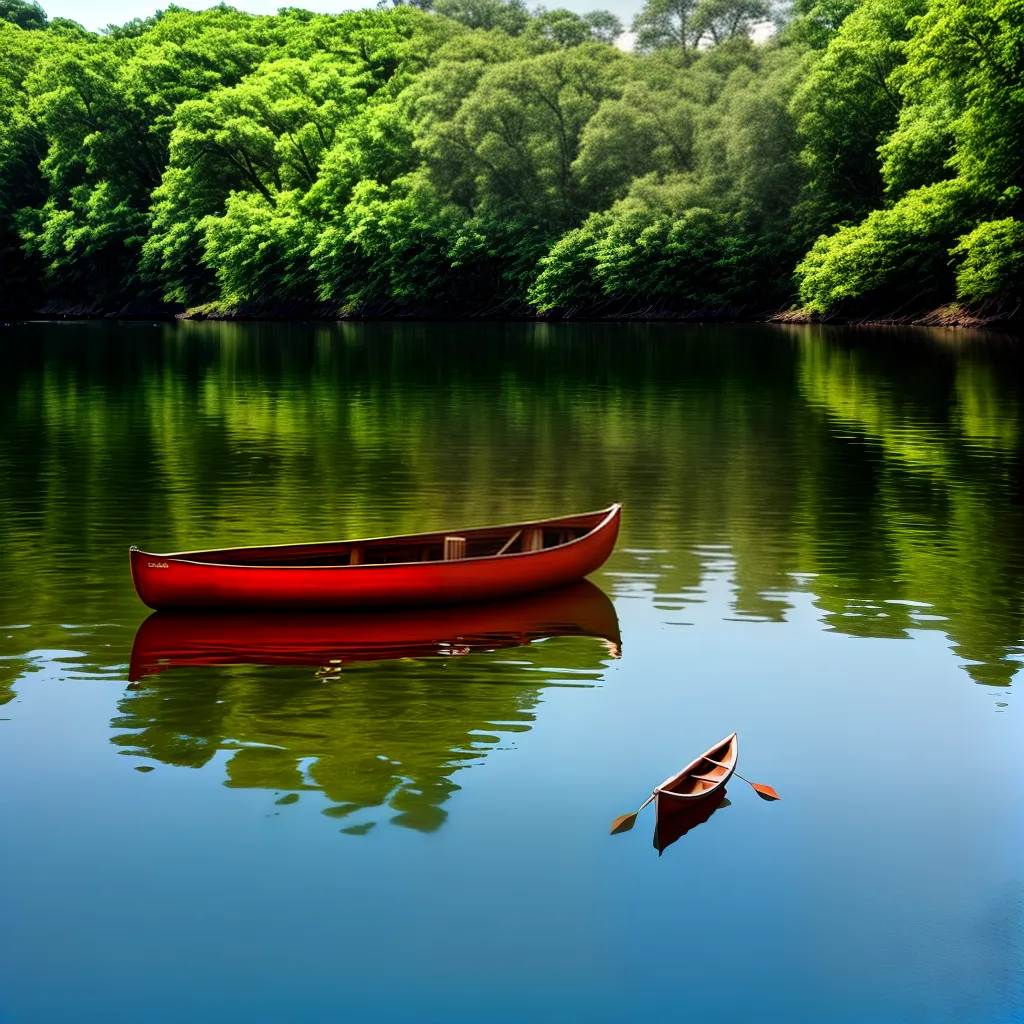 Descubra o significado de sonhar em harmonia com a natureza na prática do ecoturismo 2 Fotos lago sereno canoa ecoturismo