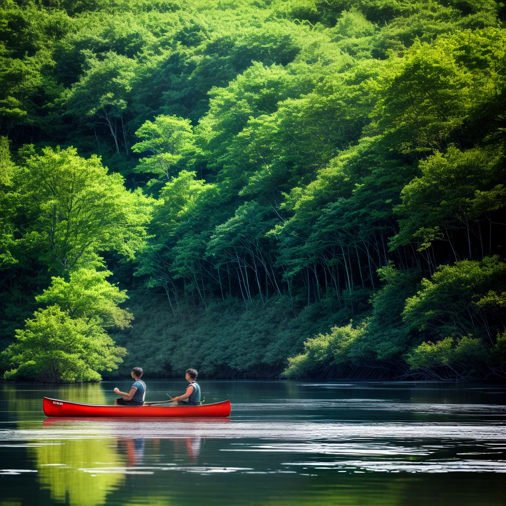 Significado de Sonhar com Esportes Aquáticos: Explorando os Significados dos Elementos Aquáticos 5 Fotos lago sereno canoa reflexao natureza transformacao