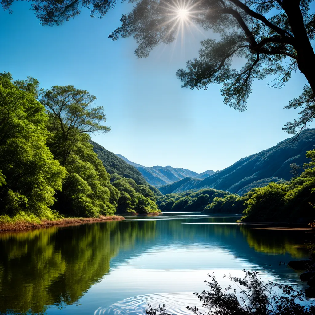 har com Água: Conheça os Diferentes Simbolismos e Interpretações 6 Fotos lago sereno ceu arvores reflexo agua