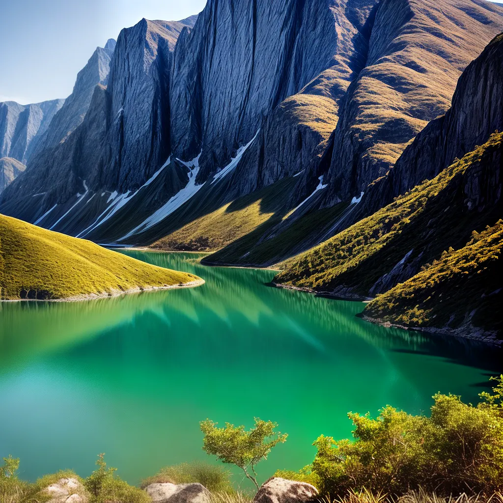 Significado de Sonhar com Água Limpa e Cristalina 2 Fotos lago sereno ceu azul puro