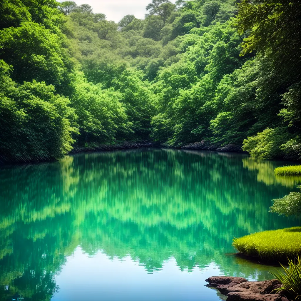 Significado de Sonhar com Água Limpa e Cristalina 6 Fotos lago sereno natureza ceu azul 22