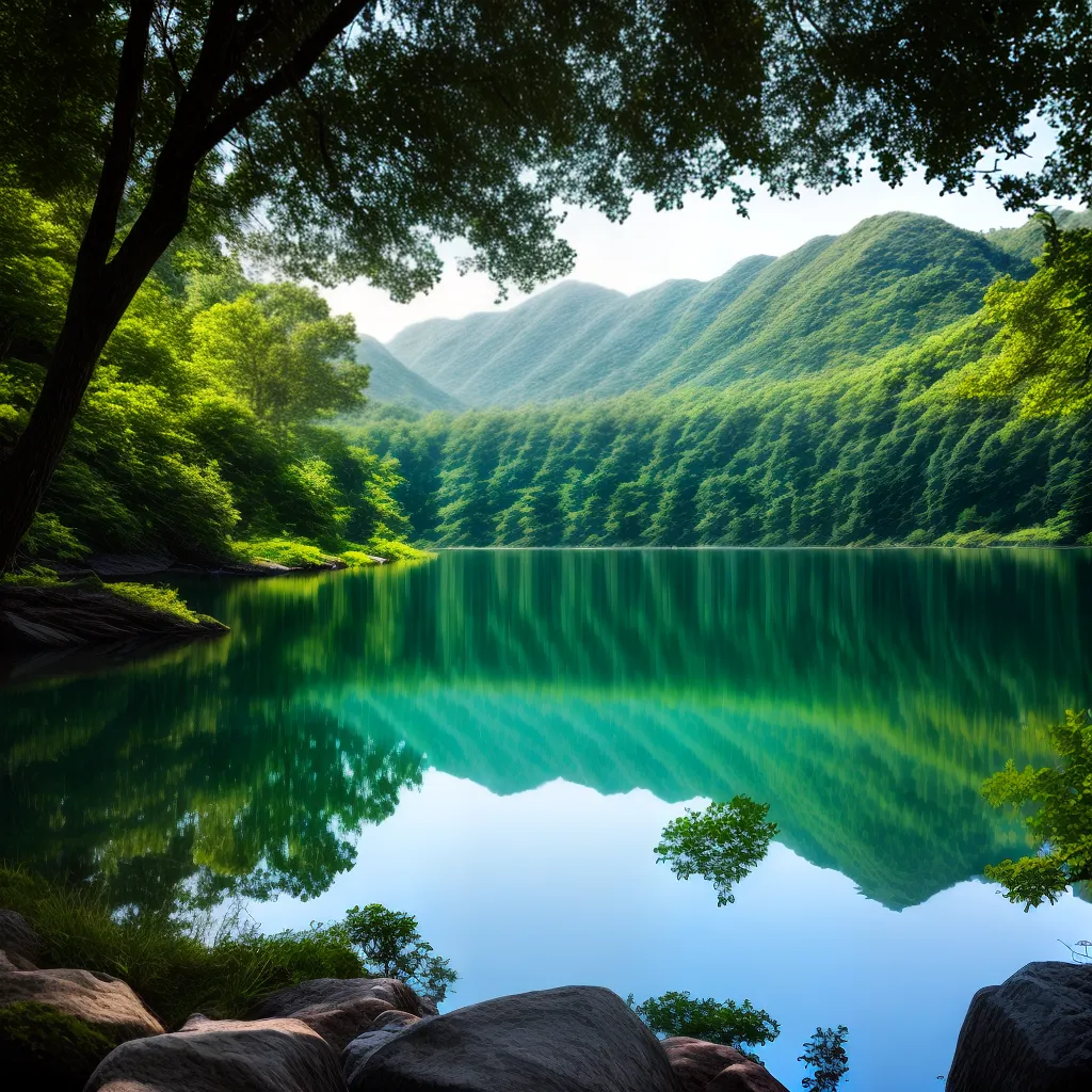 Descubra o Significado Magnífico de Sonhar com Água 2 Fotos lago sereno natureza ceu azul 27