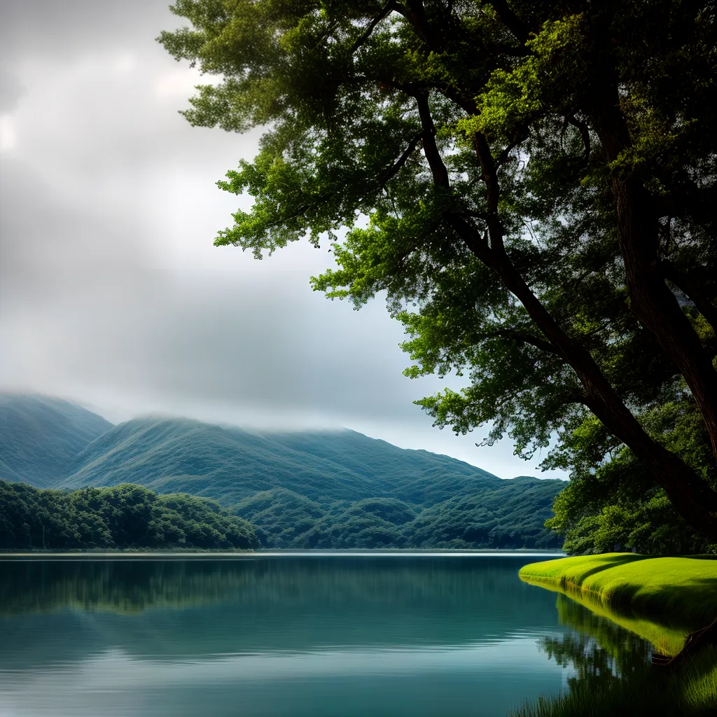 Fotos lago sereno reflexao natureza mente paz